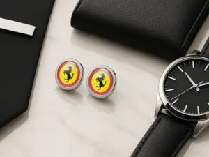 Ferrari Boutons de Manchette Mariage Luxe Minimal Design
